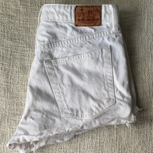 White High-waited Lucky Brand Jeans Shorts